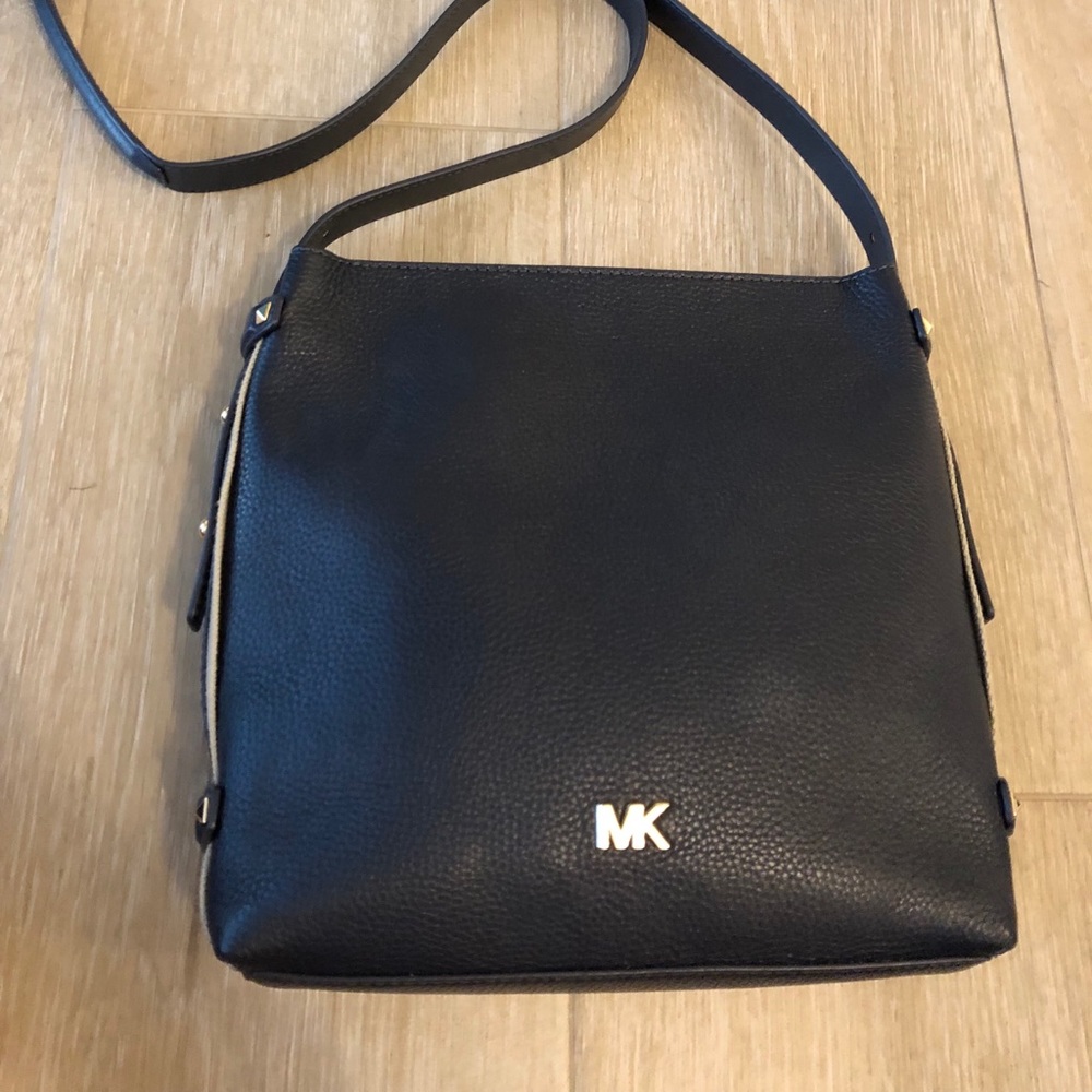 Michael Kors navy leather crossbody